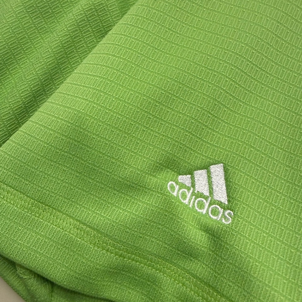 Adidas Golf Polo Mens Medium Green Climalite Performance Athletic Shirt - Picture 5 of 5